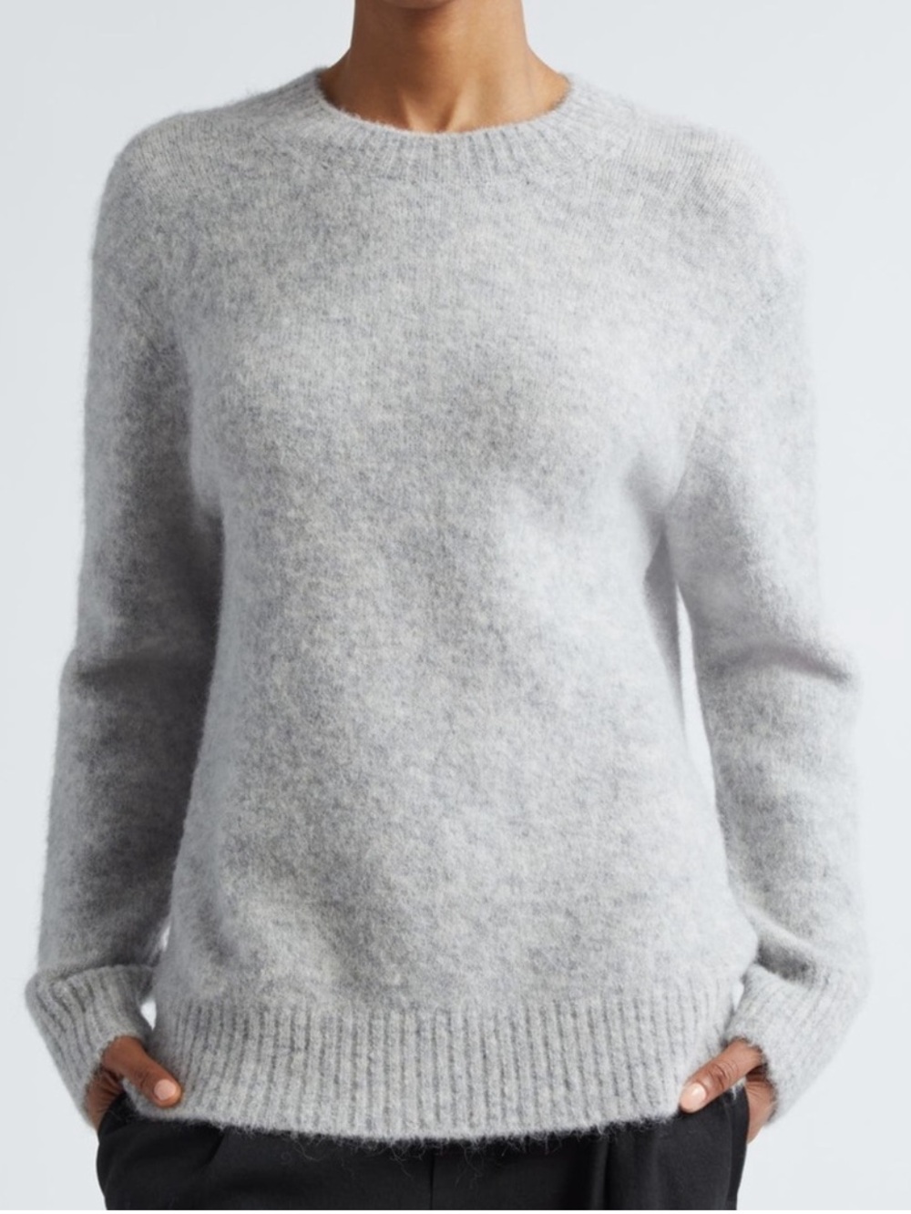 NWOT Vince Light Grey Alpaca Blend Tunic Sweater